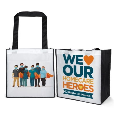 2 Sided Full Color Polyester Tote Bag 