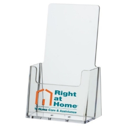 Brochure Holder Clear w/ Two Color Imprint 