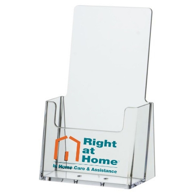 Brochure Holder Clear w/ Two Color Imprint 