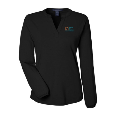 Devon & Jones Ladies Raleigh Half-Placket Knit Top 