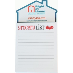 House Shaped Magnet & Grocery List Pad 