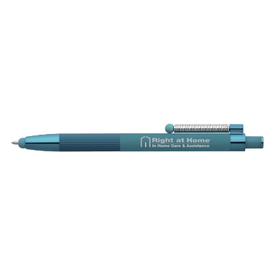 Lisbon Recycled Aluminum  Monochrome Fidget Stylus Pen 