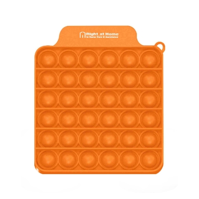 Orange Push Pop Square Stress Reliever Game 