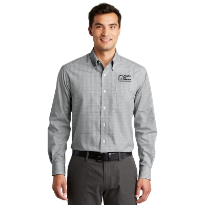 Plaid Pattern Easy Care Shirt 