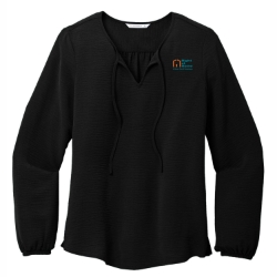 Port Authority® Ladies Textured Crepe Blouse 