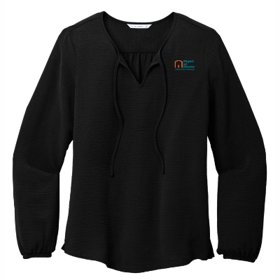 Port Authority® Ladies Textured Crepe Blouse 
