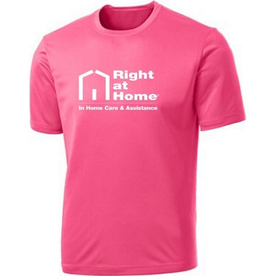 Port & Company Ladies Performance Tee-Pink 