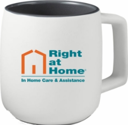 Prime Line 15oz Geo Square Handle Ceramic Mug 