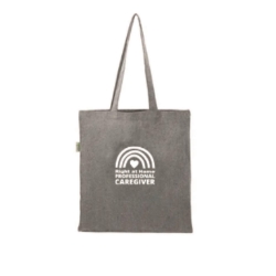 Recycled Cotton Tote One Color Logo 