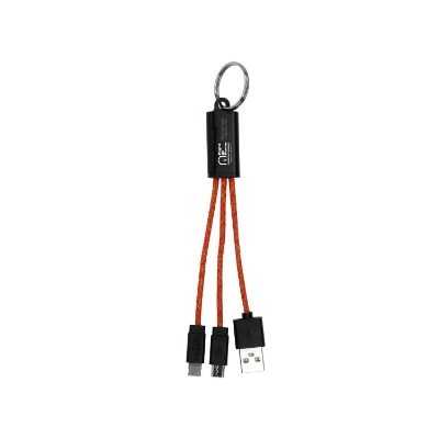 Ridge 2-in-1 Charging Cable Keychain 