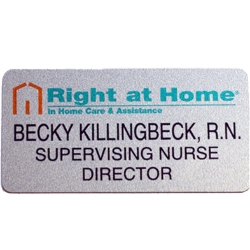 Silver Name Badge 