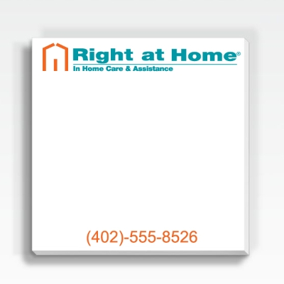 Sticky Note Pad 3" x 3" 25 Sheet Full Color Imprint 
