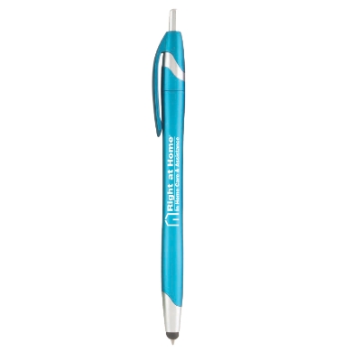 Stratus Metallic Stylus Pen w/ Silver Imprint 