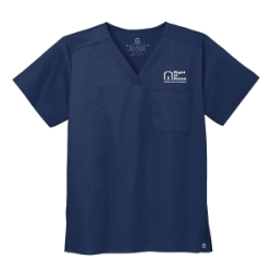 Wink Unisex WorkFlex Chest Pocket V-Neck 