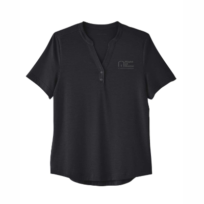 Womens JAQ Snap-Up Stretch Performance Polo 