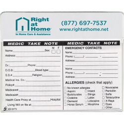 Medic-Take-Note Pouch with Magnetic Backing 