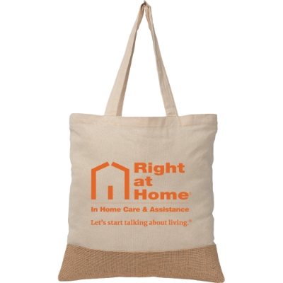Rio Collection - 5 oz. Recycled Cotton and Jute Tote Bag 